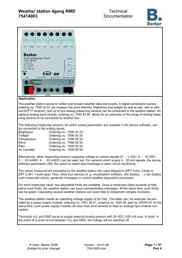 Documentation - Berker