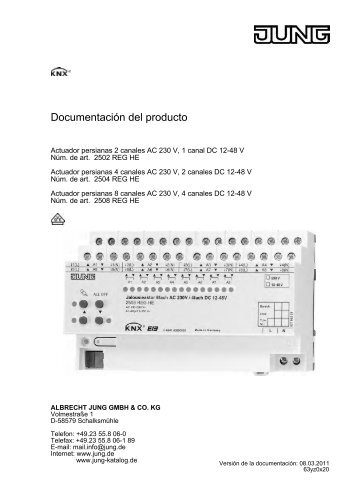 Documentación del producto