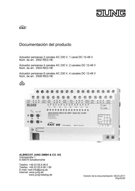 Documentación del producto