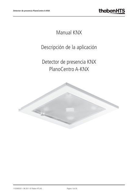 Manual KNX Descripción de la aplicación Detector de presencia ...