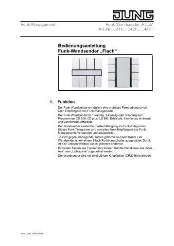 Bedienungsanleitung Funk-Präsenzmelder