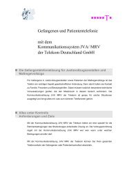 Gefangenen und Patiententelefonie - Telekom