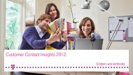 Customer Contact Insights 2012 - Telekom