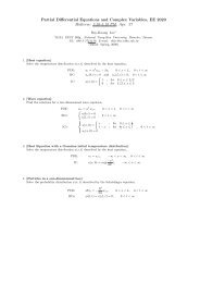 Partial Differential Equations and Complex Variables, EE 2020 ...