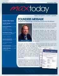 Founders Message - Max International Virtual Office