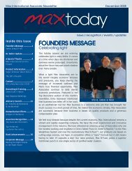 FOUNDERS MESSAGE - Max International Virtual Office