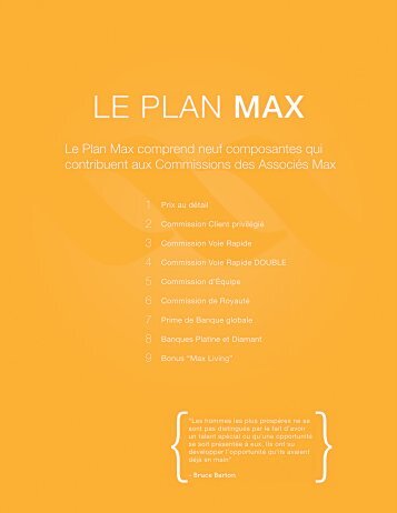 LE PLAN MAX - Max International Virtual Office