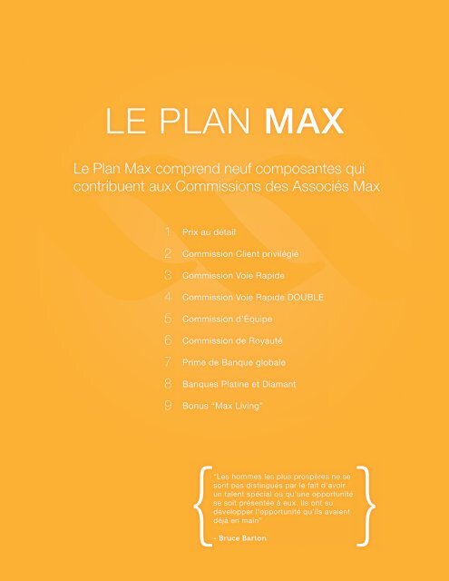 LE PLAN MAX - Max International Virtual Office