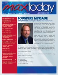 Founders Message - Max International Virtual Office