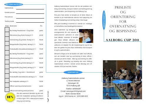 prisliste og orientering for overnatning og bespisning - Aalborg ...