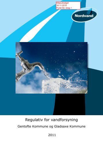 Regulativ for vandforsyning Gentofte - Gladsaxe Kommune