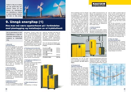 Trykkluftteknikk - KAESER Kompressorer