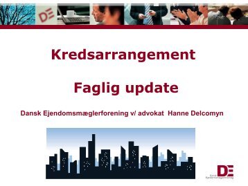 Faglig update - Kreds 1 - Dansk Ejendomsmæglerforening
