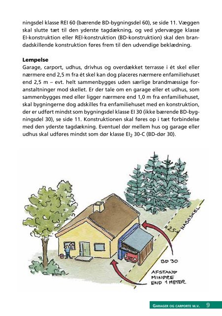 Garager og carporte m.v. - Byggepjecer