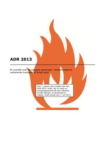 ADR 2013 - et overblik over de vigtigste ændringer - ITD