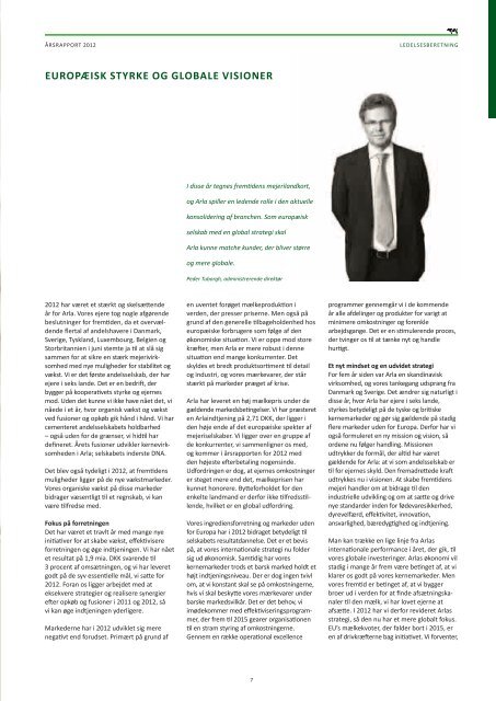 Download årsrapport 2012 her... - Arla.com