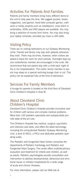 Epilepsy Center - Cleveland Clinic
