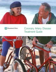 Coronary Artery Disease Treatment Guide - Cleveland Clinic