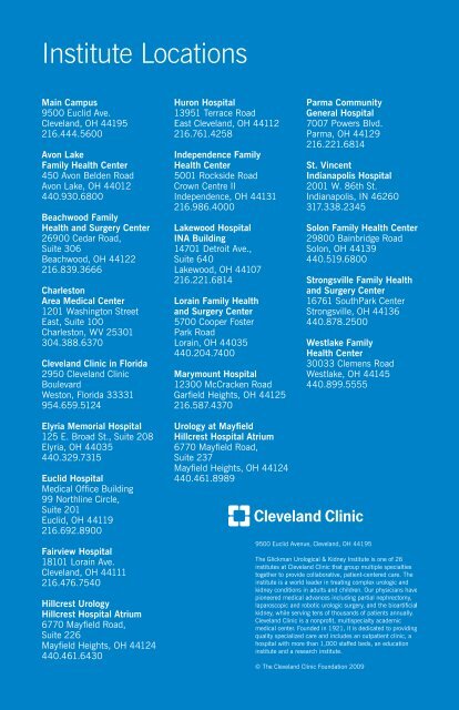 Glickman Urological & Kidney Institute - Cleveland Clinic