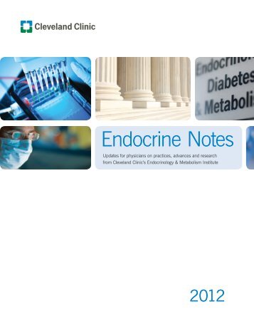 Endocrine Notes 2012 - Cleveland Clinic