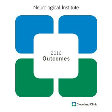 2010 Neurological Institute Outcomes - Cleveland Clinic