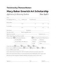 Mary Baker Emerick Art Scholarship