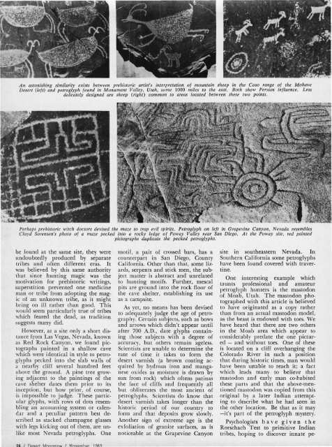randall henderson petroglyphs - Desert Magazine of the Southwest
