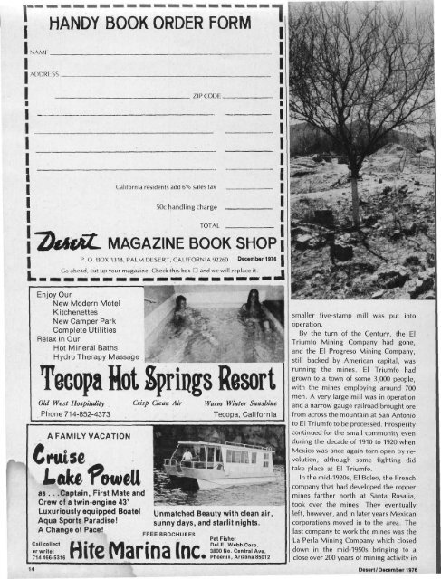 1 - Desert Magazine of the Southwest
