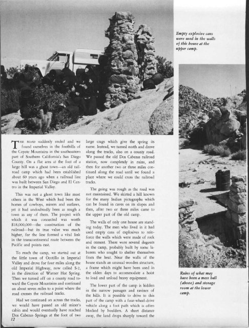 Lost Mine Found! - Desert Magazine of the Southwest