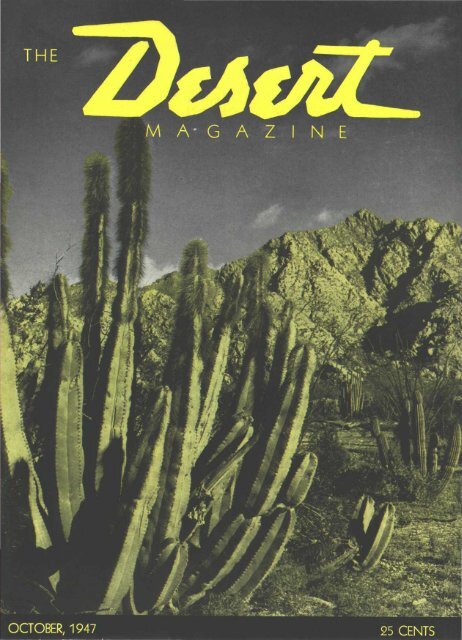 M A G A Z I N E Desert Magazine Of The Southwest