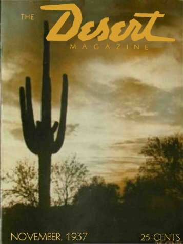 Desert Magazine November 1937 - Borrego Springs Chamber of ...