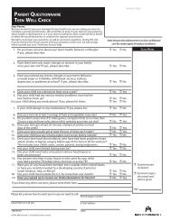 Parent Questionnaire - Teen Well Check - My Doctor Online The ...