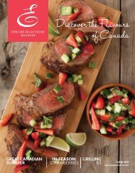 Discover the Flavours of Canada - My Epicure
