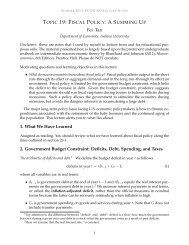 Lecture 19: Fiscal Policy - Mypage - Indiana University