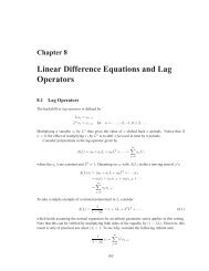 Linear Difference Equations - Mypage