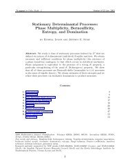 Stationary Determinantal Processes - Mypage - Indiana University