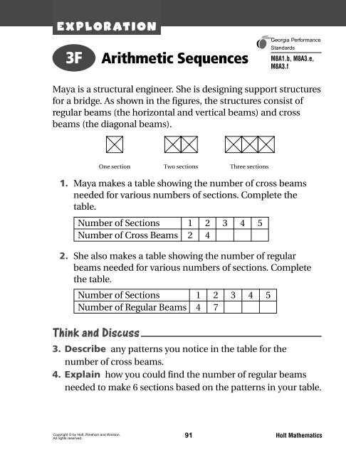 3F Arithmetic Sequence