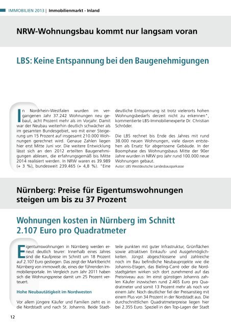 IMMOBILIEN 2013 - Das eMagazin