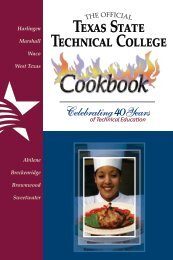 Texas State Technical College Cookbook - myteacup
