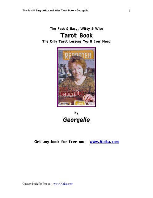 Tarot Book Georgelle - Higher Intellect