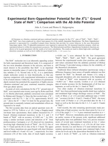 Ground State of HeH+: Comparison with the Ab Initio Potential