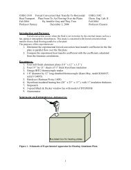 1 CHEG 3143 Forced Convection Heat Transfer To Horizontal ...