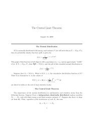 The Central Limit Theorem