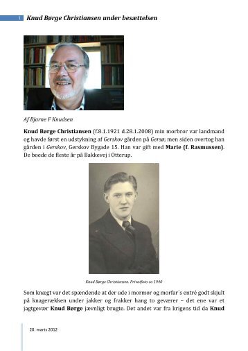 Knud Børge Christiansen under besættelsen - Nordfynsk.dk