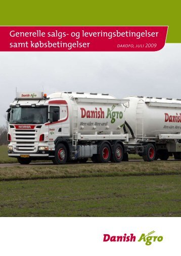 Dakofo's køb-, salgs- og leveringsbetingelser, juli 2009 - Danish Agro