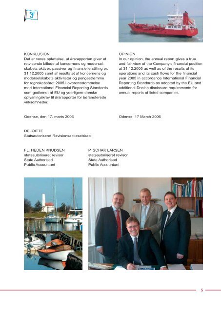 årsrapport annual report 2005 fabricius marine a/s - erria