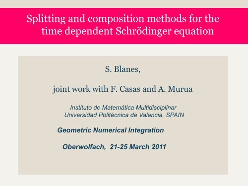 The Symplectic Splitting Method