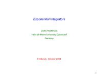 Exponential Integrators - Numerical Analysis Innsbruck