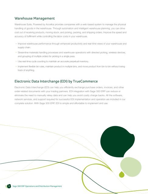 Sage 300 ERP Operations and Distribution Brochure