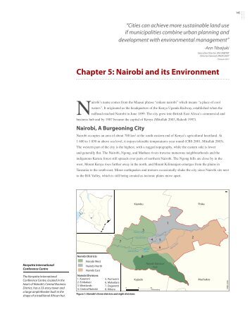 Chapter 5: Nairobi and its Environment - UNEP/GRID-Sioux Falls